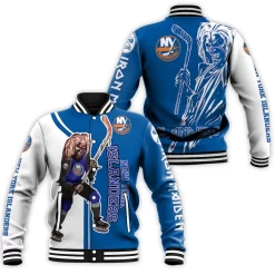 New York Islanders And Zombie For Fans Baseball Jacket