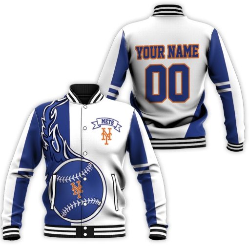 New York Mets 3d Personalized Baseball Jacket