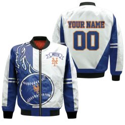 New York Mets 3d Personalized Bomber Jacket