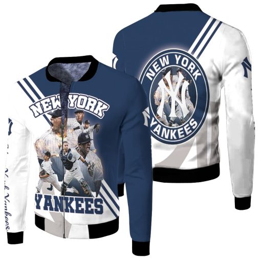 New York Yankees Legends Heat Throw For Fan Fleece Bomber Jacket