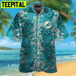 NFL Miami Dolphins Button Up Tropical Aloha 12 Hawaiian Shirt