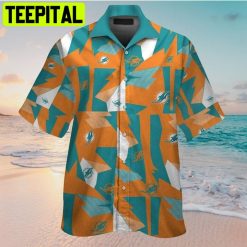 NFL Miami Dolphins Button Up Tropical Aloha Hawaiian Shirt