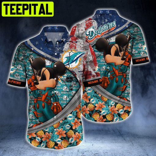 NFL Miami Dolphins Cool Mickey Style Hot Trending Hawaiian Shirt