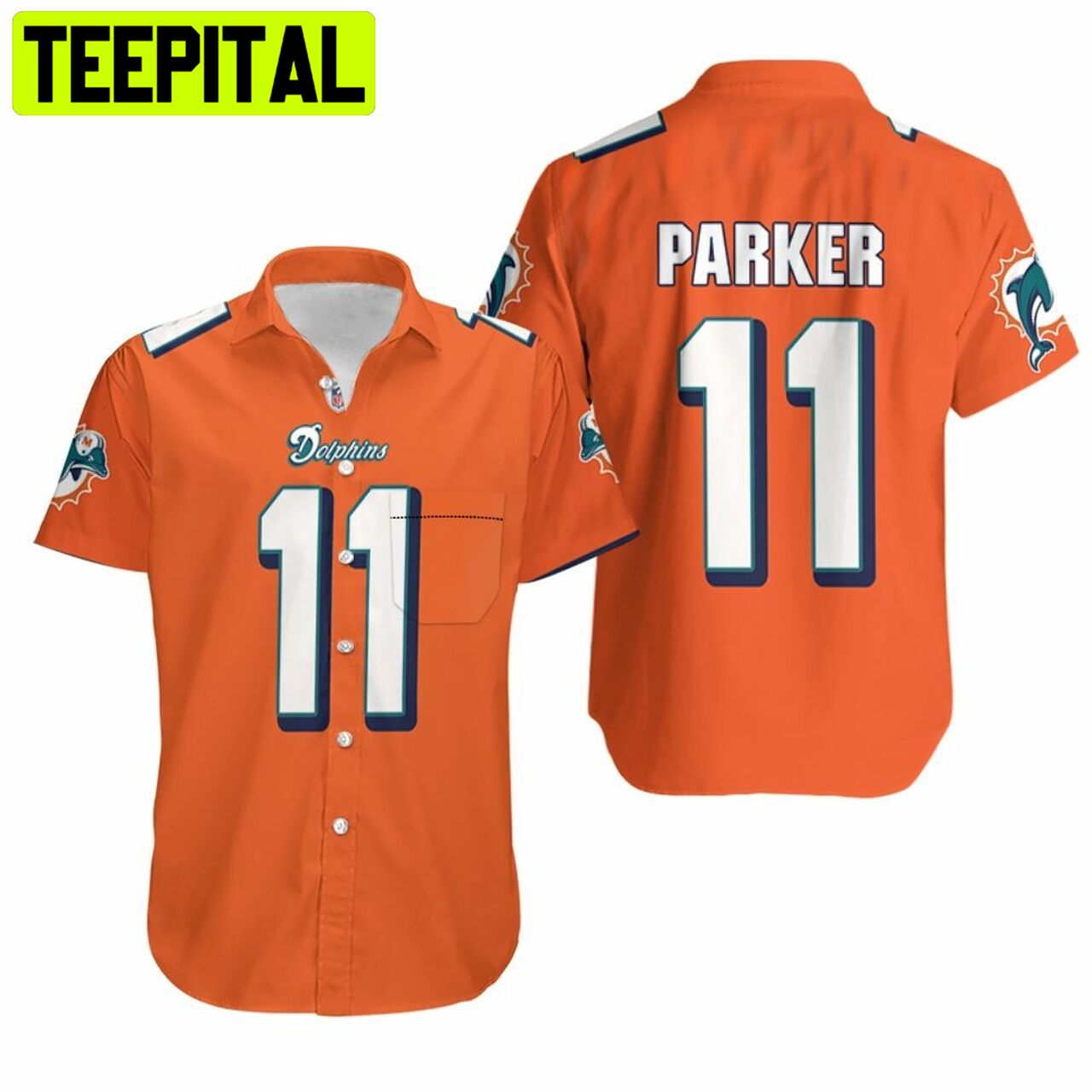 Miami dolphins parker on sale jersey