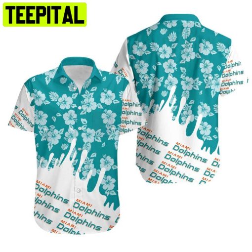 NFL Miami Dolphins Flower Summer Hawaiian Shirt