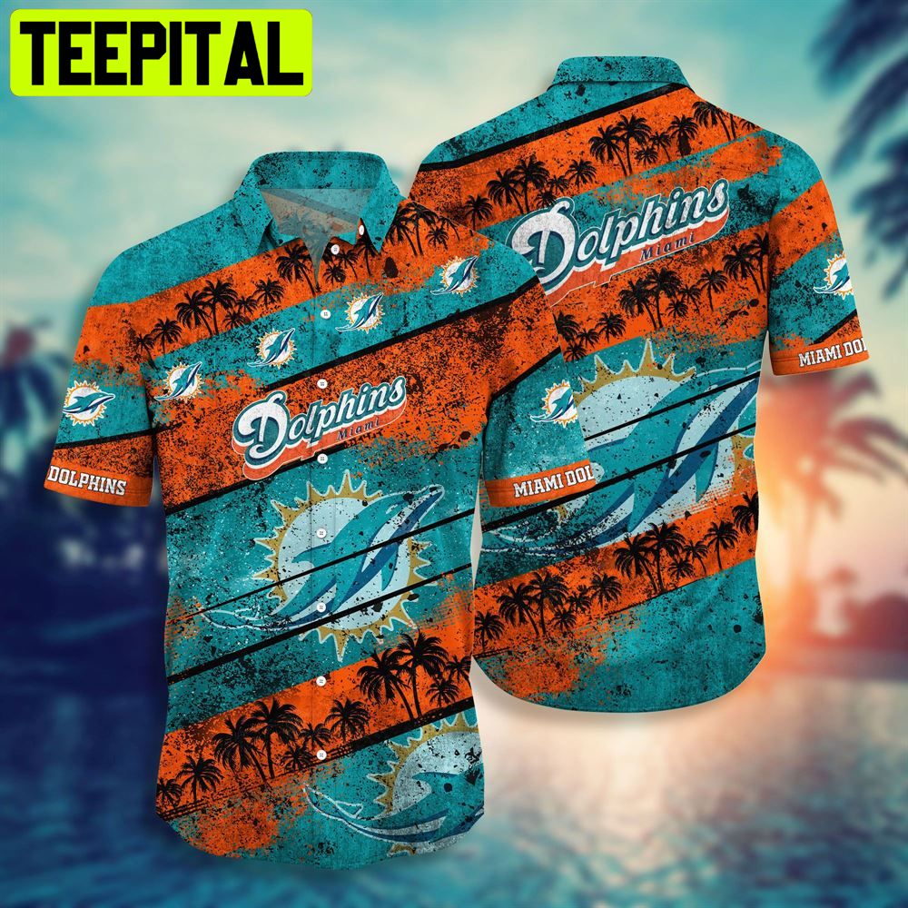 Miami Dolphins Hawaiian Shirt Pro Sports Fan Essential Miami