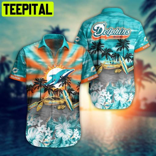 Nfl Miami Dolphins For Fan Summer Beach Hawaiian Shirt