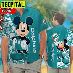 NFL Miami Dolphins & Mickey Mouse Custom Hawaiian Shirt