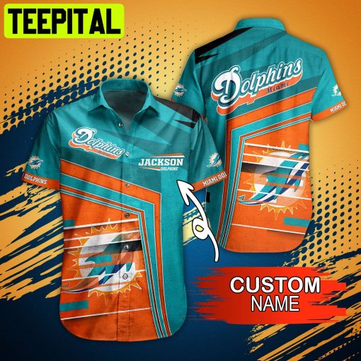 NFL Miami Dolphins Personalize New Style For This Summer Hawaiian Shirt