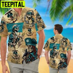 NFL Miami Dolphins Pirates Aloha Retro Vintage Style Hawaiian Shirt