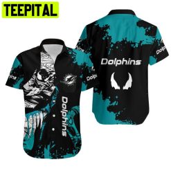 NFL Miami Dolphins Shirt Venom All Over Print Hawaiian Shirt