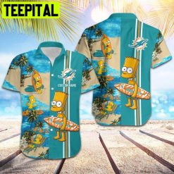 NFL Miami Dolphins Simpsons Custom Name Hawaiian Shirt