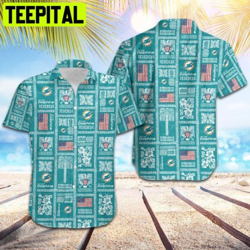 NFL Miami Dolphins SUMMER COMMEMORATIV Hawaiian Shirt