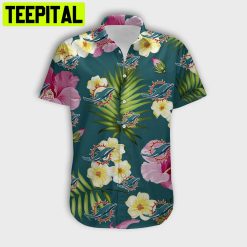 NFL Miami Dolphins Summer Floral Shirt Hawaiian Shirt