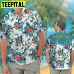 NFL Miami Dolphins Tropical Aloha 7 Hawaiian Shirt