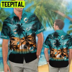 Nfl Miami Dolphins Tropical Hawaiian Shirt