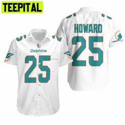 NFL Miami Dolphins Xavien Howard 25 For Fans Hawaiian Shirt