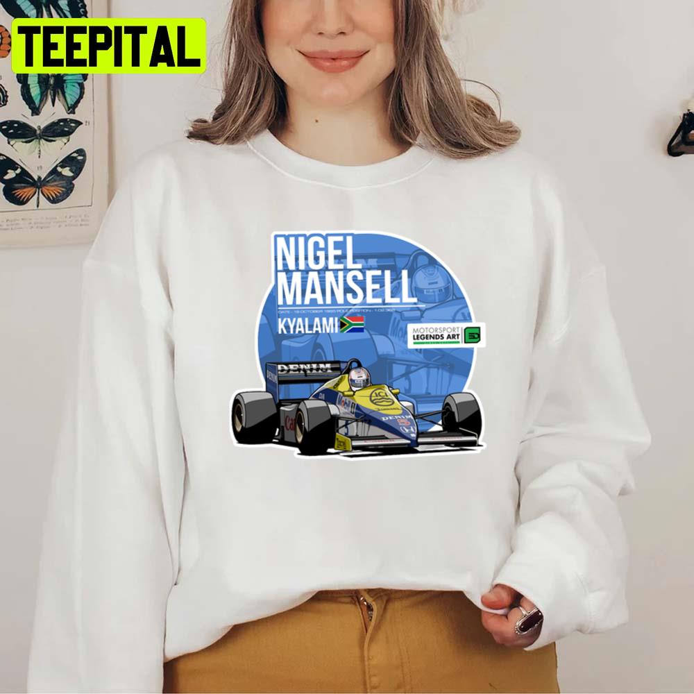 Nigel Mansell 1985 Kyalami Formula 1 Car Racing F1 Unisex T-Shirt