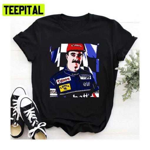 Nigel Mansell Pop Art Formula 1 Car Racing F1 Unisex Sweatshirt