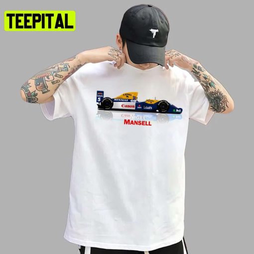 Nigel Mansell Williams Renault Fw14 Formula 1 Car Racing F1 Unisex T-Shirt