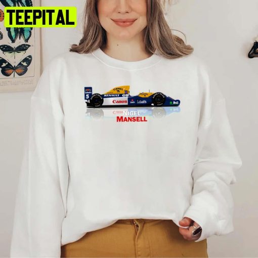 Nigel Mansell Williams Renault Fw14 Formula 1 Car Racing F1 Unisex T-Shirt