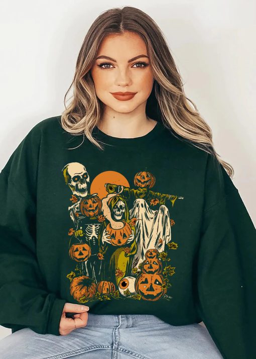 Nights Ghost Pumpkin Halloween Unisex Sweatshirt