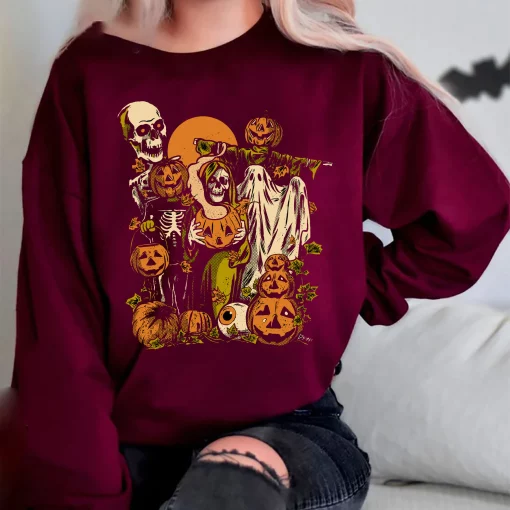 Nights Ghost Pumpkin Halloween Unisex Sweatshirt