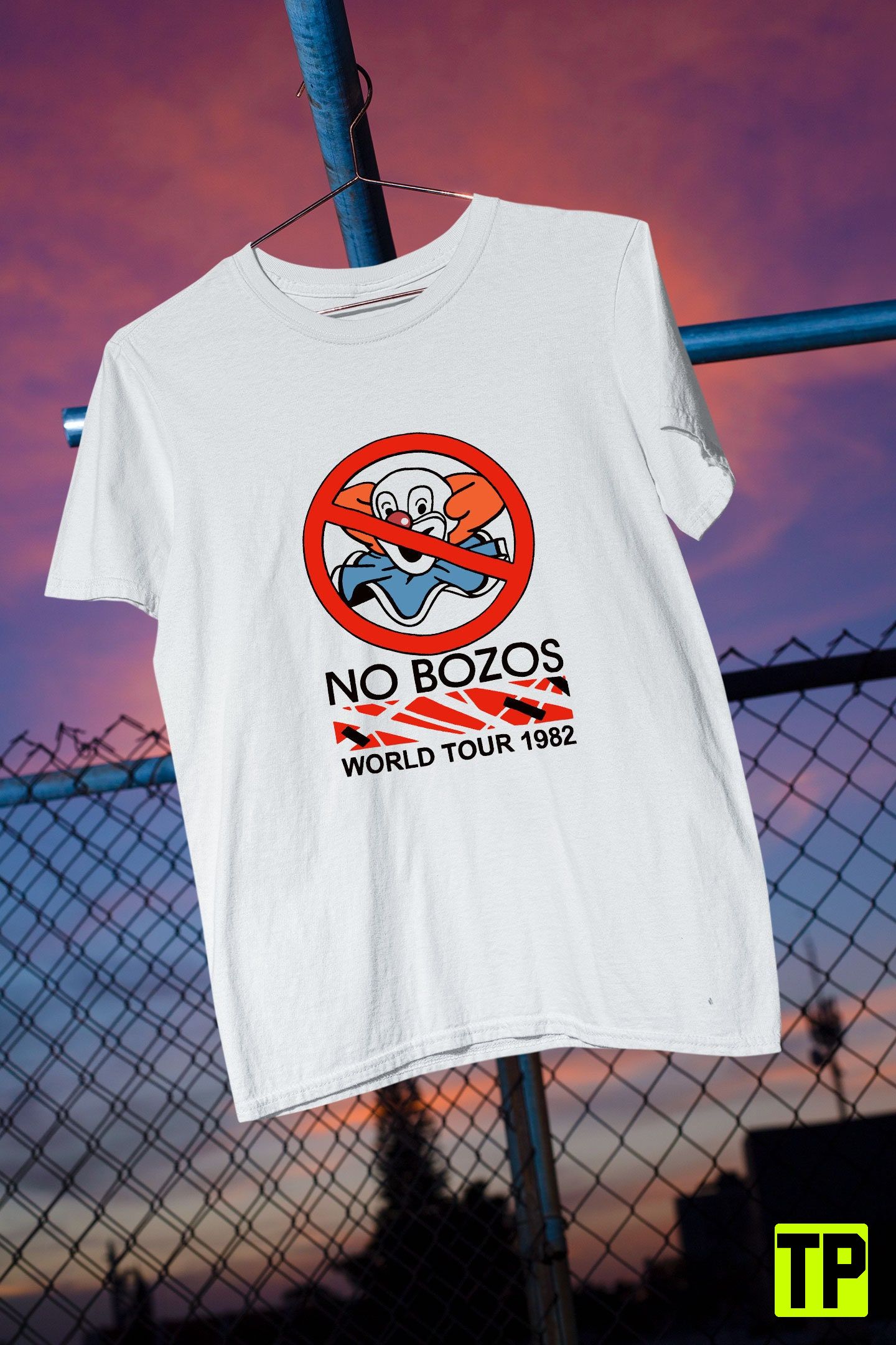 No Bozos World Tour 1982 White Unisex Shirt