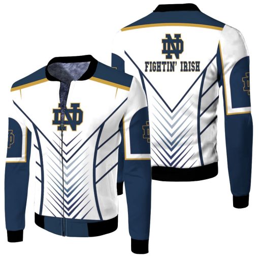 Notre Dame Fighting Irish Ncaa Fan 3d Jersey Fleece Bomber Jacket