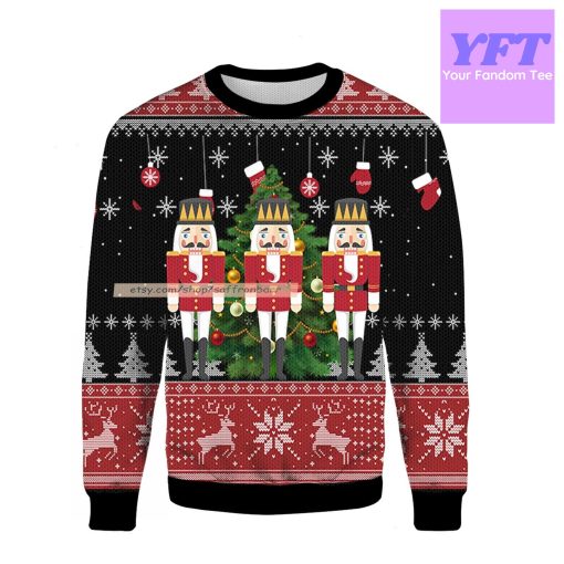 Nutcracker Tree Nutcracker Funny Xmas 3d Ugly Christmas Sweater