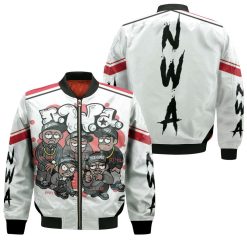 N.W.A. Group Member Bubble Graffiti Style Bomber Jacket