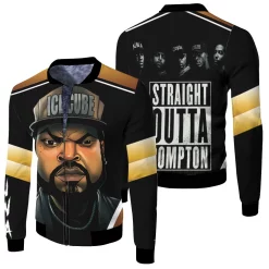 N.W.A Ice Cube Straight Outta Compton Fleece Bomber Jacket