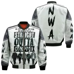 N.W.A Straight Outta Compton Black And White Bomber Jacket