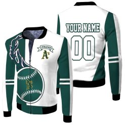 Oakland Athletics 3d Personalized Fleece Bomber Jacket