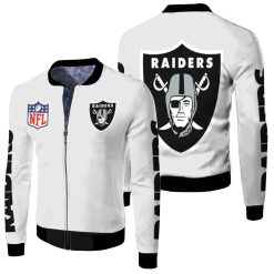 Oakland Raiders Nfl Jacket 3d Jersey Fleece Bomber Jacket