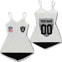 Oakland Raiders Nfl Jacket 3d Personalized Romper