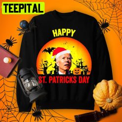 Official Anti Happy St Patrick’s Pumpkin Head Cool Halloween Joe Biden Shirt