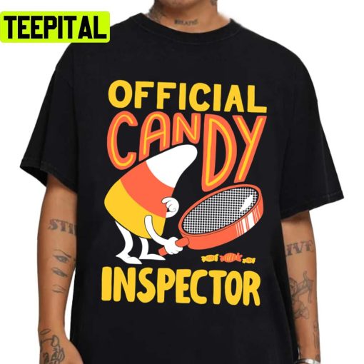 Official Candy Inspector Halloween Graphic Unisex Sweatshirt