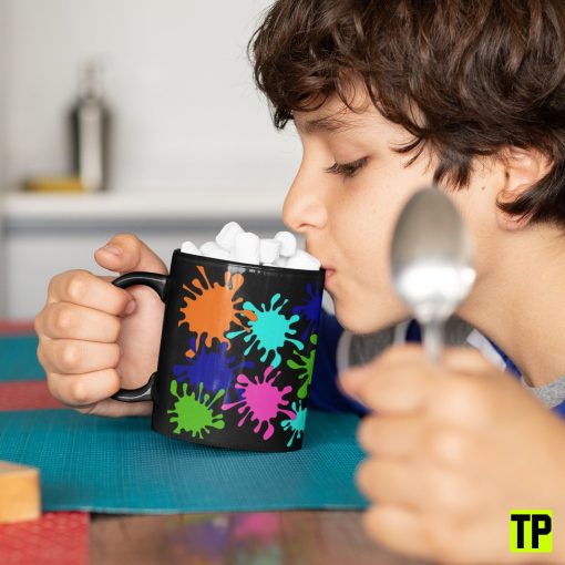 Paint Splatters Glossy Morning Coffee Mug Kids Mug Hot Chocolate Mug Unisex Shirt