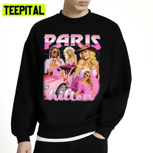 Paris Hilton Vintage Pink Design Unisex Sweatshirt