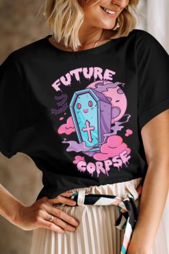 Pastel Goth Coffin Future Corpse Halloween Shirt