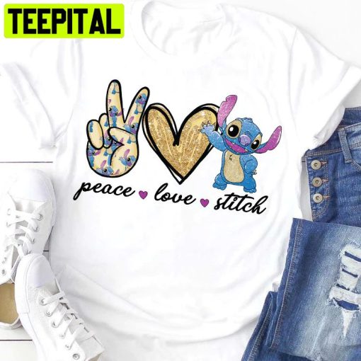 Peace Love Stitch Trending Unisex Shirt