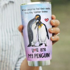 Penguins Couple Stainless Steel Cup