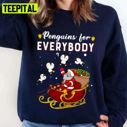 Penguins For Everybody Xmas Art Unisex Sweatshirt