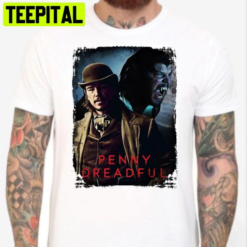 Penny Dreadful Ethan Chandler Josh Hartnett Werewolf Horror S M L Xl Xxl Halloween Trending Unsiex T-Shirt