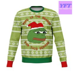 Pepe The Frog Dank Meme 2022 Design 3d Ugly Christmas Sweater