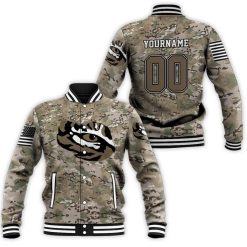 Personalized Lsu Tigers Camo Pattern 3d Baseball Jacket