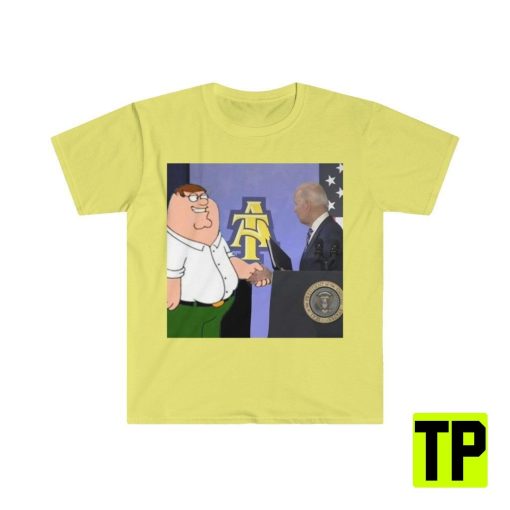 Peter Griffin Joe Biden Shaking Hands Funny Meme Unisex Shirt