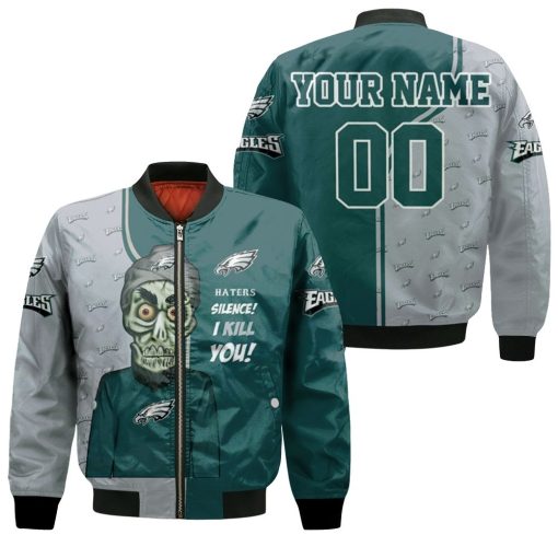 Philadelphia Eagles Camouflage Veteran Personalized Bomber Jacket