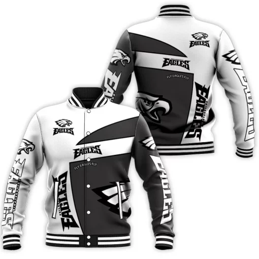 Philadelphia Eagles Fly Eagles Fly 3d Baseball Jacket